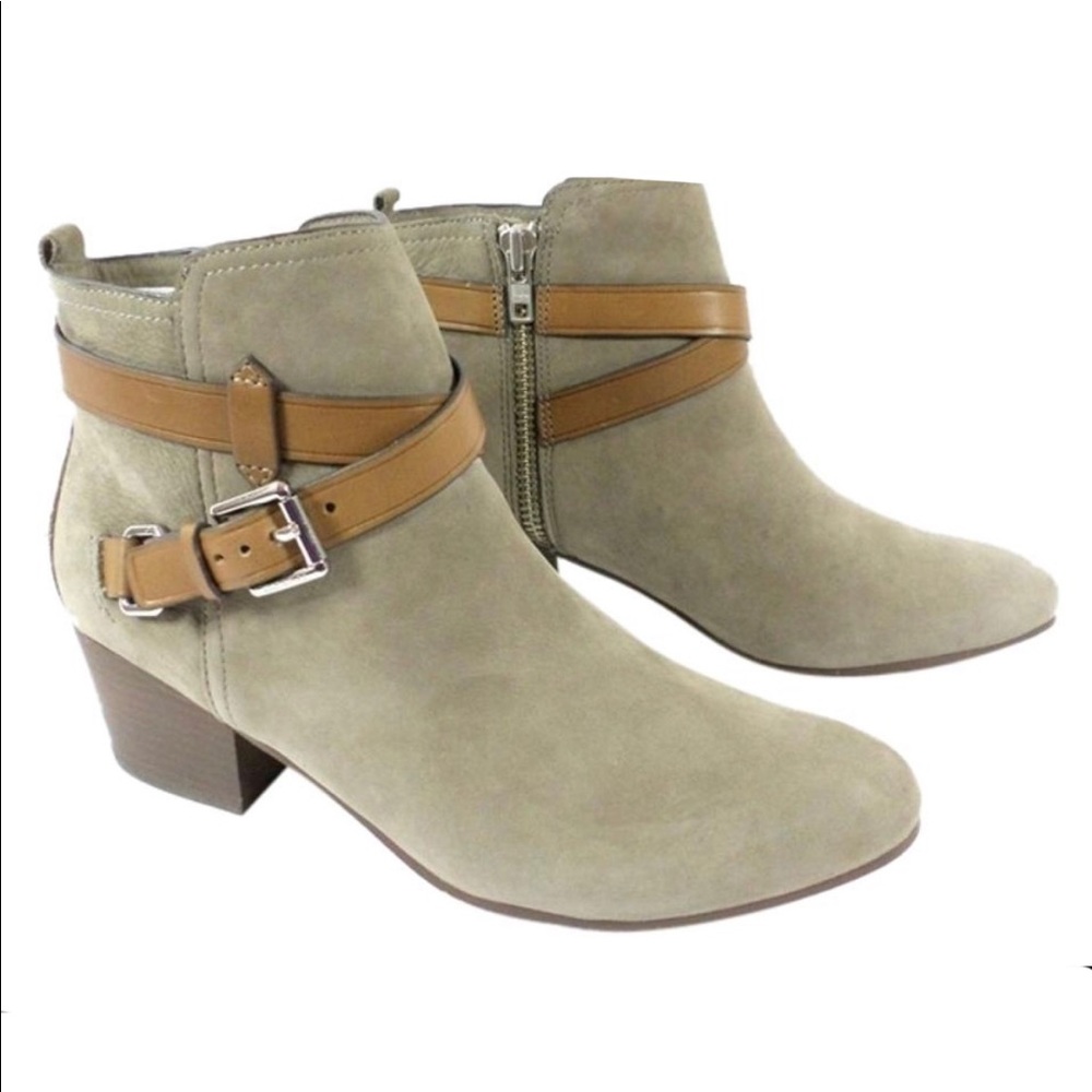 🐎 Coach | Pauline Low Heel Nubuck Boots